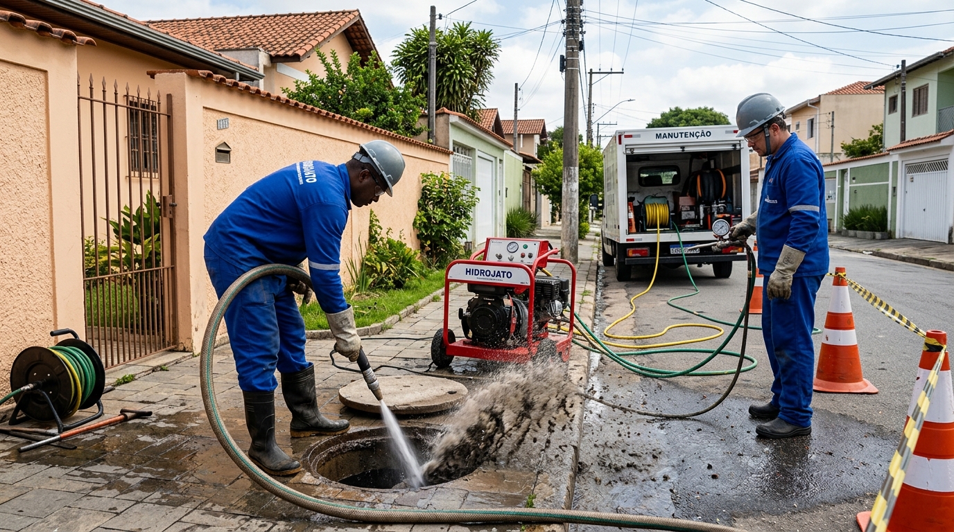 Hidrojateamento residencial em Natal-RN